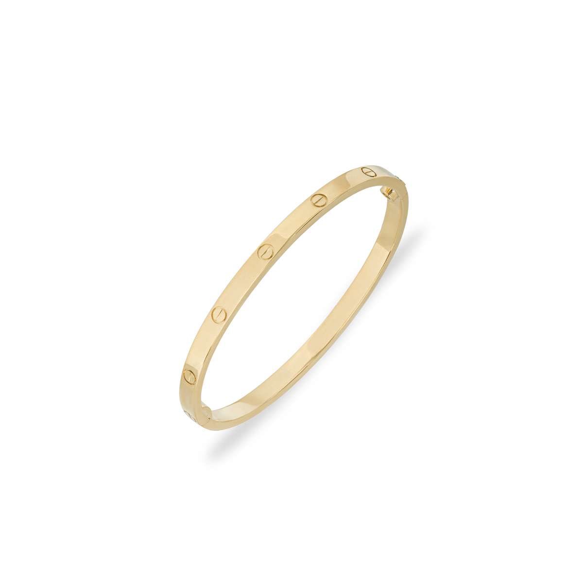 Cartier Yellow Gold Plain SM Love Bracelet Size 17 B6047517